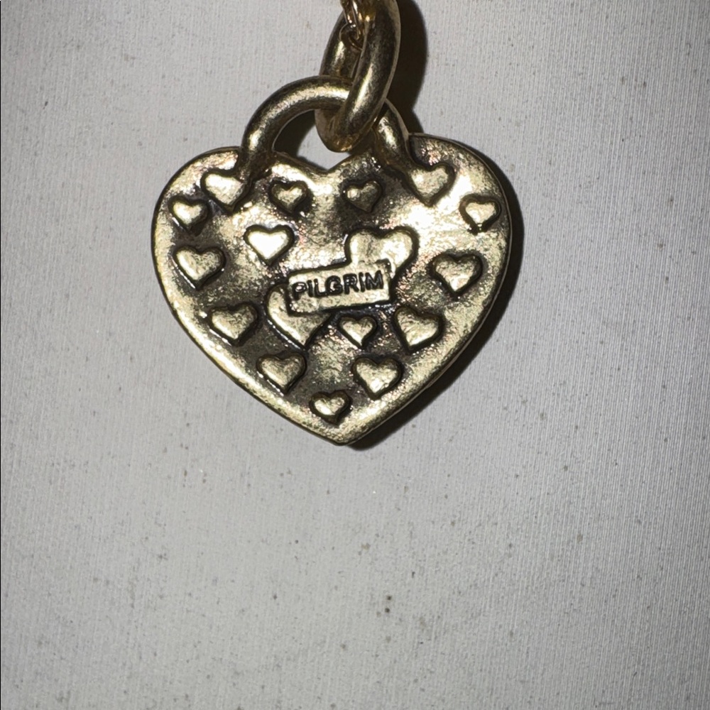 Pilgrim Skanderborg Crystal Heart Pendant Necklace - Picture 6 of 7